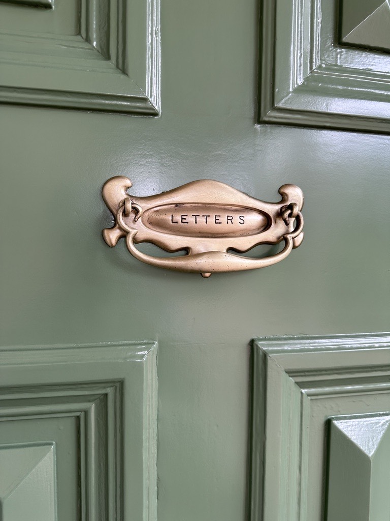 Vintage Brass 'LETTERS' Mail Slot